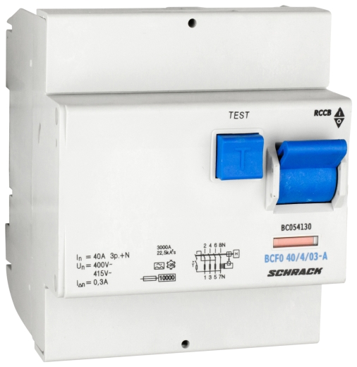 ПЗВ Schrack BC054130 10кА 40А 300мА 3P+N тип A - 1
