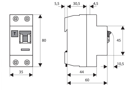 ПЗВ Schrack BC604210 6кА 40А 100мА 1Р+N тип AC - 5