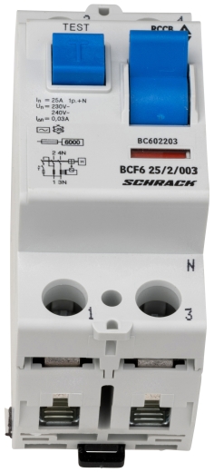 ПЗВ Schrack BC602203 6кА 25А 30мА 1Р+N тип AC - 2