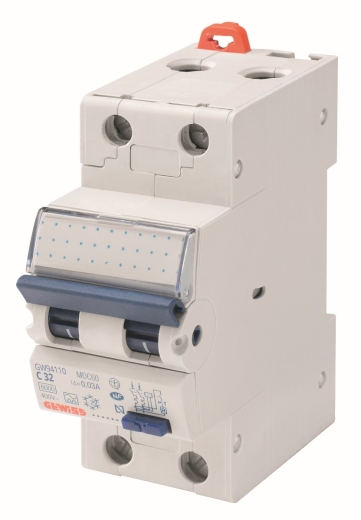 Дифференциальный автомат GEWISS COMPACT RCBO 1P+N C25 6kA AC/0.03 2M (GW94110) - 1