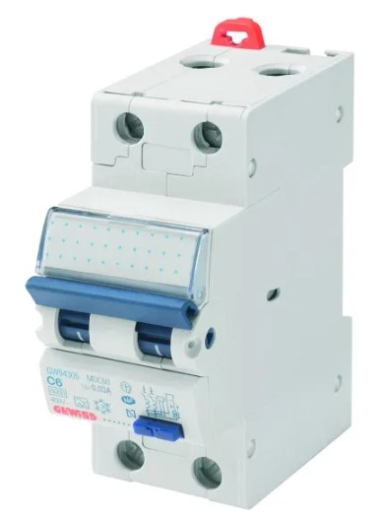 Диференціальний автомат GEWISS COMPACT RCBO MDC60 1P+N C16 6кA A/0.03 2M (GW94307) - 1