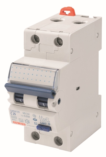 Диференціальний автомат GEWISS COMPACT RCBO 1P+N C25 6kA AC/0.03 2M (GW94109) - 1