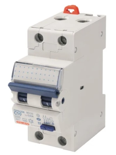 Дифференциальный автомат GEWISS COMPACT RCBO MDC60 1P+N C10 6кA A/0.03 2M (GW94306) - 1