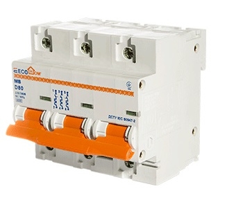 Автоматичний вимикач ECOHOME ECO MB 3p 80A D (ECO070010004) - 4