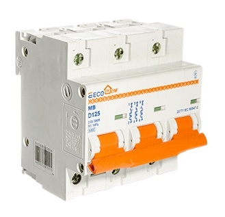 Автоматичний вимикач ECOHOME ECO MB 3p 125A D (ECO070010006) - 1