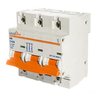 Автоматичний вимикач ECOHOME ECO MB 3p 125A D (ECO070010006) - 5