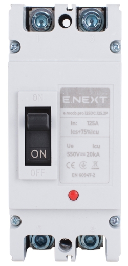 Автоматичний вимикач E.Next e.mccb.pro.125DC.125.2P 125А (p089002) - 2