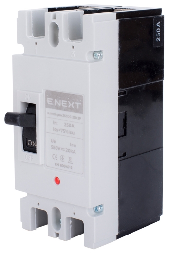 Автоматичний вимикач E.Next e.mccb.pro.250DC.250.2P 250А (p089004) - 1