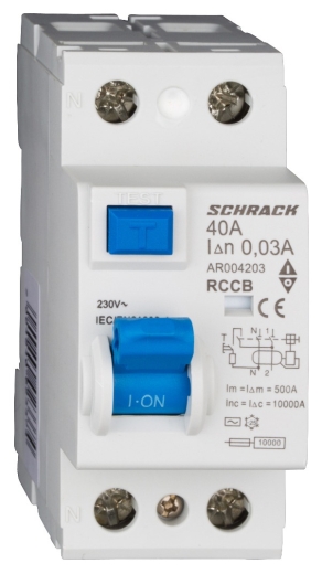 ПЗВ Schrack 10кА/30мА 1Р+N 40А тип AC - 1