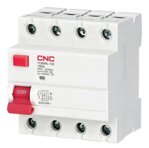 ПЗВ CNC YCB9RL-100 25А 3Р+N 6кА 30мА (Б00039033) - 1