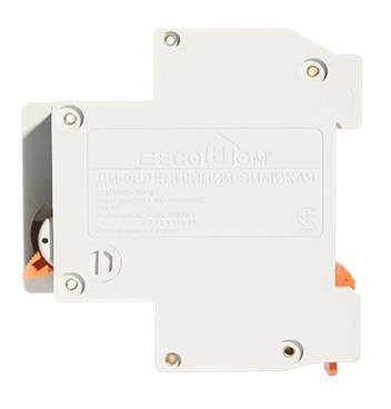 Вимикач диференційного струму ECOHOME ДВ 1Р+N 32A 30мА (ECO030010004) - 5