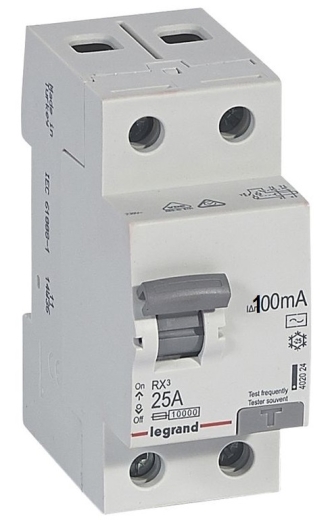 УЗО Legrand (402028) RX3 1Р+N 25А 100mA AC - 1