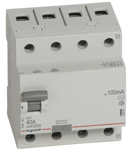 ПЗВ Legrand (402067) RX3 3P+N 40А 100mA AC - 1