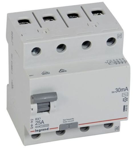 ПЗВ Legrand (402062) RX3 3P+N 25А 30mA AC - 1