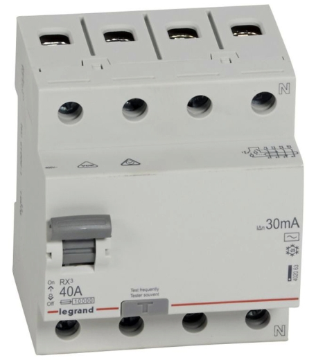 ПЗВ Legrand (402063) RX3 3P+N 40А 30mA AC - 1