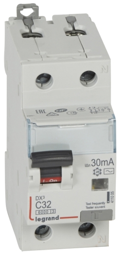 Диф.автомат Legrand (411005) 1P+N C 32A 30mA AC - 1