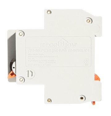 Вимикач диференційного струму ECOHOME ДВ 1Р+N 20A 30мА (ECO030010002) - 4