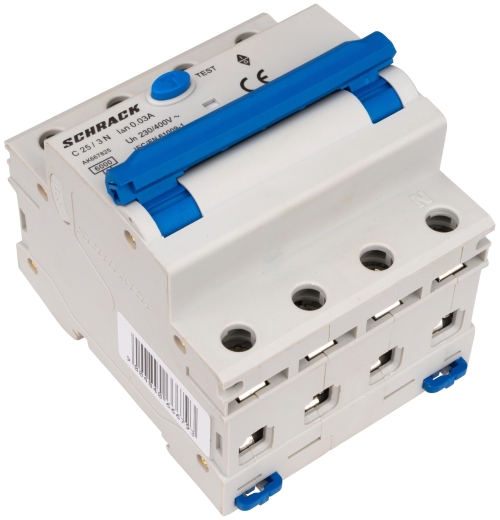 АВДС Schrack AK667825 6кА 25А 30мА 3P+N х-ка C Тип A - 3