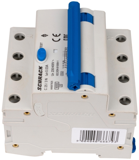 АВДС Schrack AK667825 6кА 25А 30мА 3P+N х-ка C Тип A - 4