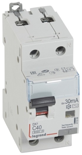 Дифф.автомат Legrand (411006) 1P+N C 40A 30mA AC - 1