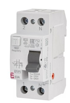 УЗО ETI EFI-P2 63/0,03 AC 10кА (2061213) - 1