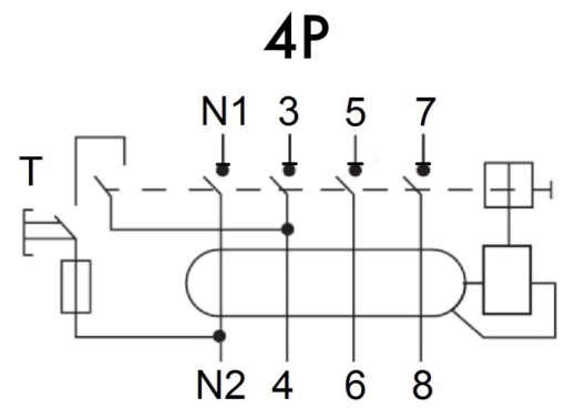 ПЗВ Schrack AR004130 10кА 40А 300мА 3P+N тип AC - 9