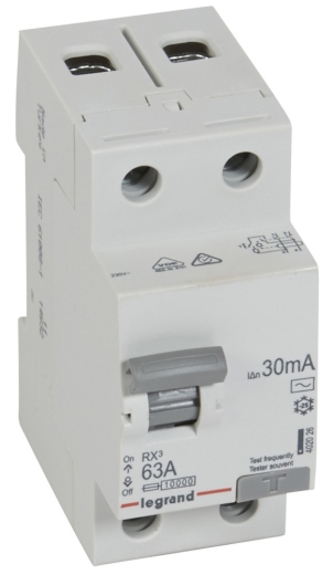 УЗО Legrand (402026) RX3 1Р+N 63А 30mA AC - 1