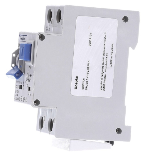 Дифавтомат Doepke DRCBO 16А (1+N) - 3