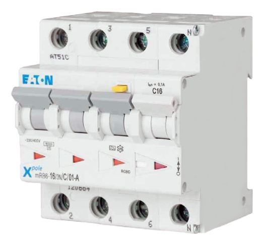Дифференциальный автомат Eaton (Moeller) mRB6-16/3N/С/003-A - 1