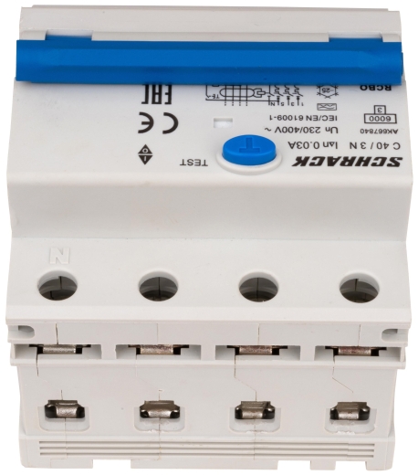 АВДТ Schrack AK667840 6кА 40А 30мА 3P+N х-ка C Тип A - 5