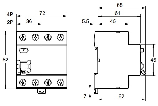 ПЗВ Schneider Electric Easy9 EZ9R34263 1Р+N 63A 30mА - 4