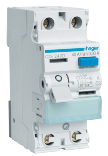 ПЗВ Hager CDS240D QC 2P 40A 30мА A - 1