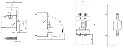 Автомат електроживлення Eaton (Moeller) BZMB1-A100 - 3