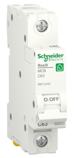 Автоматичний вимикач Schneider Electric R9F12163 RESI9 6кА 1P 63A C - 1