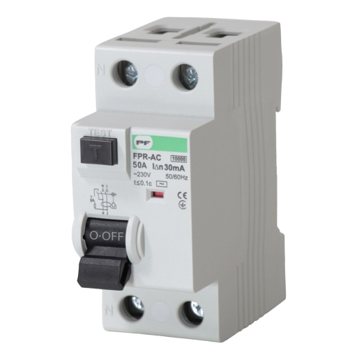 Пристрій захисного відлючення Promfactor FPR-AC 50А/0,03A 2P АС (FPR2050030AC) - 1