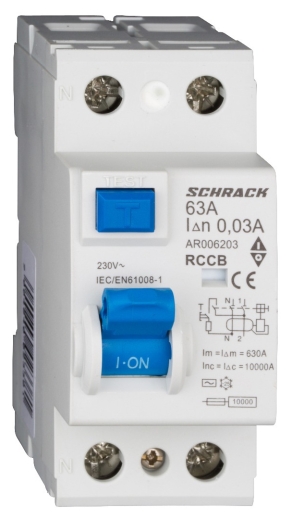 ПЗВ Schrack 10кА/30мА 1Р+N 63А тип AC - 1