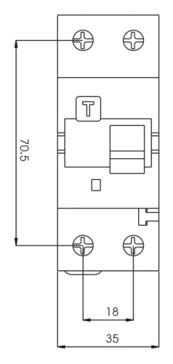 Диференціальний автомат ETI 002173102 KZS-2M B 10/0.03 тип AC (10kA) - 4