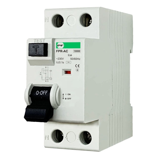 Пристрій захисного відлючення Promfactor FPR-AC 100А/0,1A 2P АС (FPR2100100AC) - 1