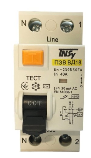 ПЗВ TNSy ВД-18 2Р 40А 30мА АС (TNSy5506281) - 2