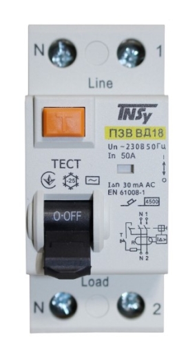 ПЗВ TNSy ВД-18 2Р 50А 30мА АС (TNSy5506282) - 2