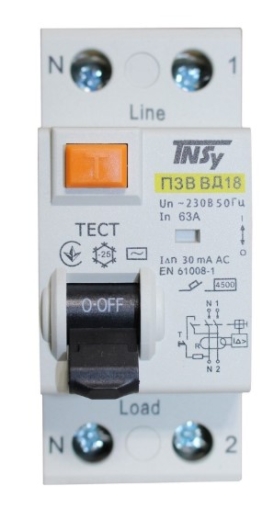 УЗО TNSy ВД-18 2Р 63А 30мА АС (TNSy5506283) - 2