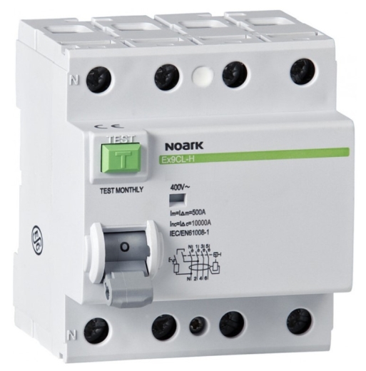 ПЗВ NOARK Ex9CL-H 10kA 4P 80A 300мA тип S+AC (100724) - 1