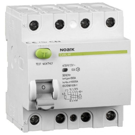 ПЗВ NOARK Ex9L-H 10kA 4P 25A 300мА AC (108183) - 1
