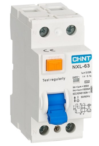 Дифавтомат Chint NXL-63 2P 32A 30мА AC 6кА (280722) - 1