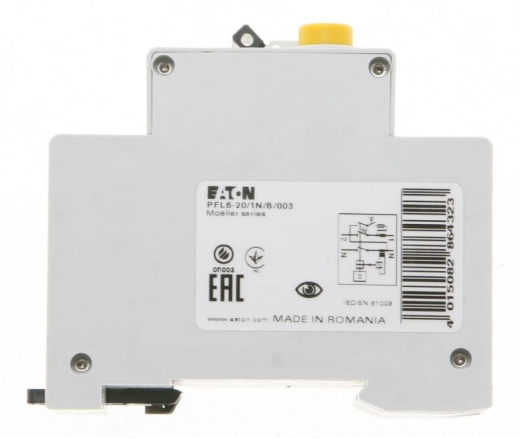 Дифф.автомат Eaton (Moeller) PFL6-20/1N/B/003 - 2