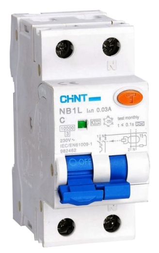 Дифавтомат Chint NB1L-40 1P+N C630мА AC 10кА (203104) - 1