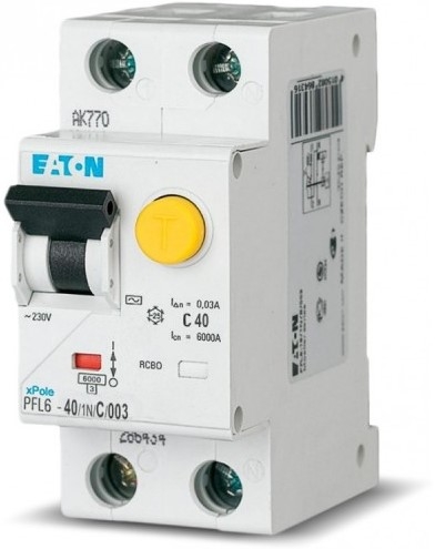 Диф автомат Eaton (Moeller) PFL6-6/1N/B/003 - 1