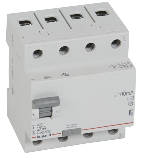 ПЗВ Legrand (402066) RX3 3P+N 25А 100mA AC - 1