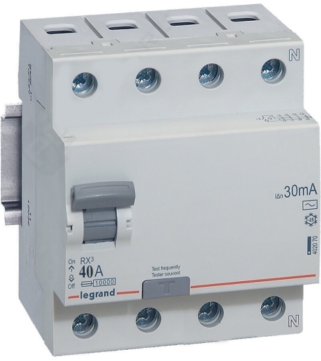 ПЗВ Legrand (402075) RX3 3P+N 40А 30mA A - 1