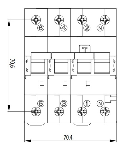 Диференціальний автомат ETI 002174927 KZS-4M 3p+NC 32/0.03 тип A (6kA) - 2